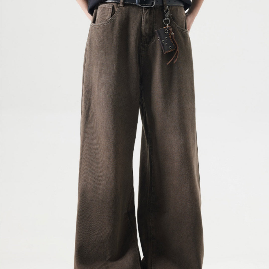 Retro Washed Denim Jeans