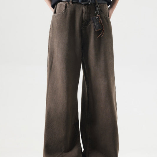Retro Washed Denim Jeans