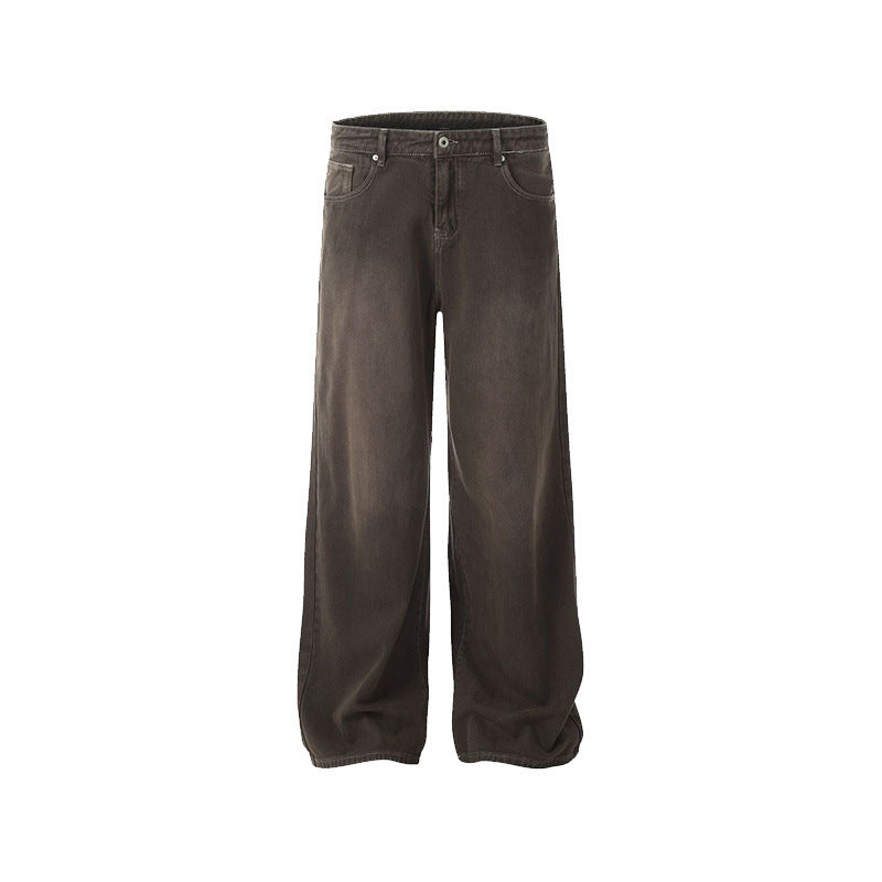 Retro Washed Denim Jeans