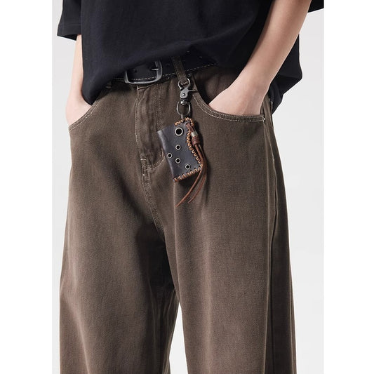 Retro Washed Denim Jeans
