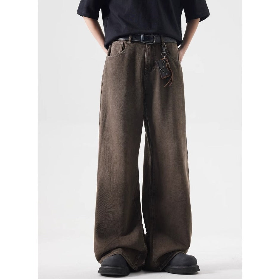 Retro Washed Denim Jeans